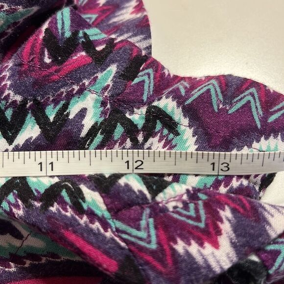 MIMI Chica patterned shorts pleated side zip wide waistband lightweight SZ S - Picture 10 of 11